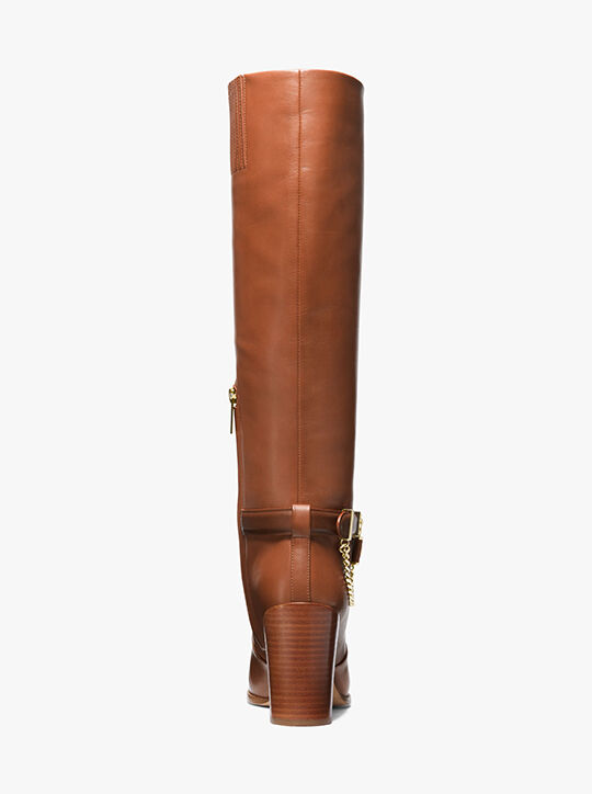 michael kors hamilton embellished leather boot