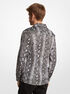 michael kors python printed woven shirt