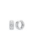 Pavé Logo Huggie Earrings michael kors pav logo huggie earrings