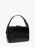 michael kors colby medium grommeted leather messenger bag