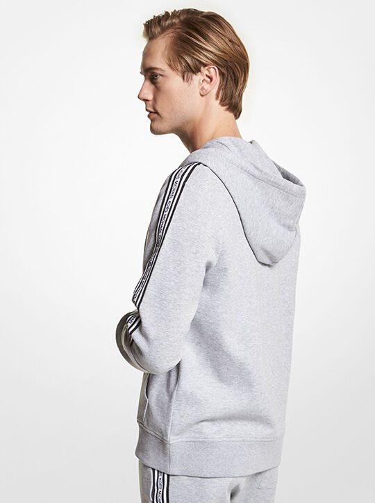 هوديي بغطاء للرأس من مزيج القطن بشريط الشعار michael kors هوديي بغطاء للرأس من مزيج القطن بشريط الشعار