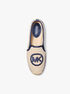 michael kors hastings two tone cotton blend canvas espadrille
