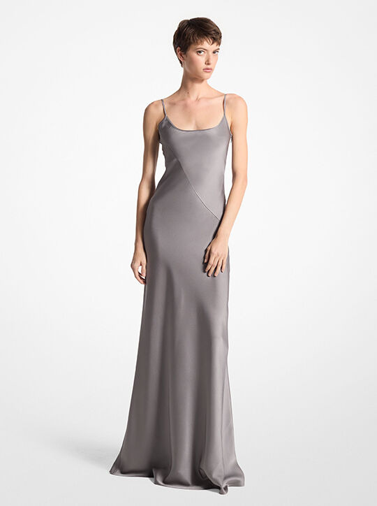 Satin Charmeuse Slip Gown michael kors satin charmeuse slip gown