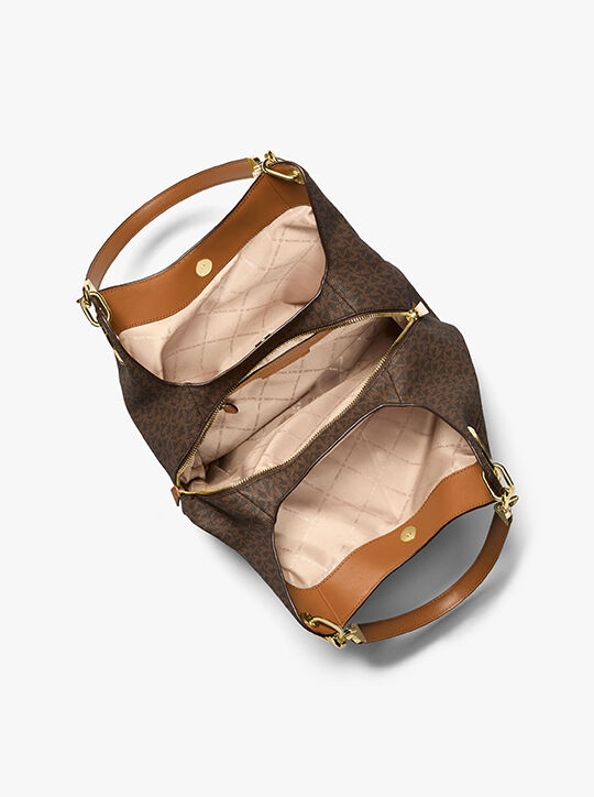 michael kors lillie large logo shoulder bag