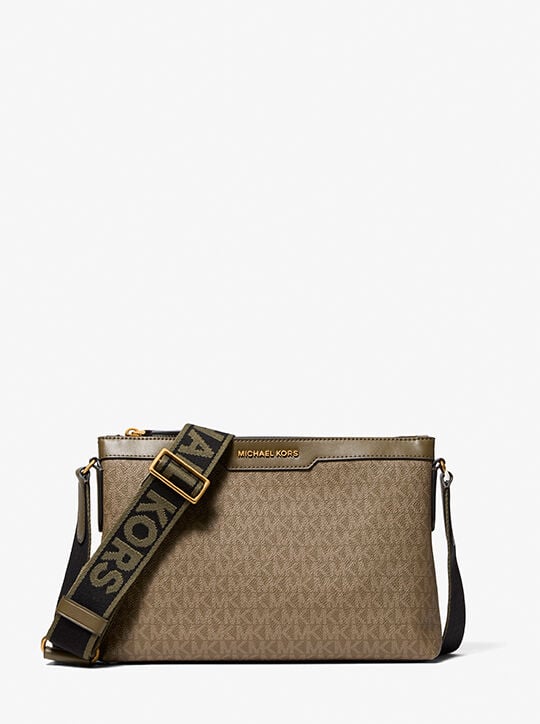 Hudson Signature Logo Messenger Bag michael kors hudson signature logo messenger bag