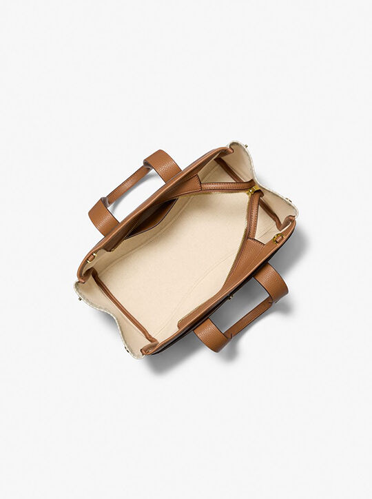 michael kors romee small signature logo satchel