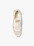 Andi Metallic Mesh and Leather Trainer michael kors andi metallic mesh and leather trainer