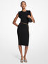 Stretch Matte Jersey Belted Dress michael kors stretch matte jersey belted dress