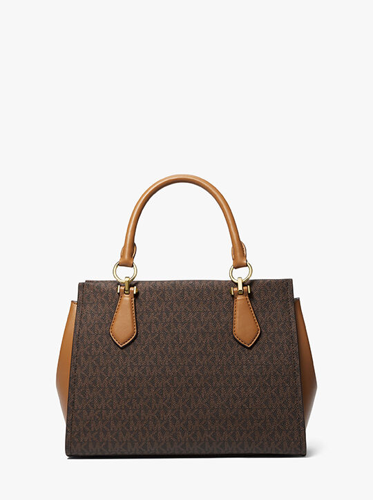 michael kors marilyn medium logo satchel