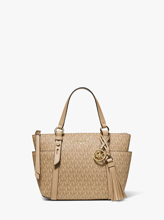 michael kors sullivan small logo top zip tote bag
