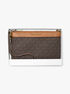 michael kors jet set medium signature logo wristlet
