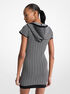 michael kors mk2000 logo jacquard hoodie dress