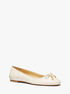 michael kors nori leather ballet flat