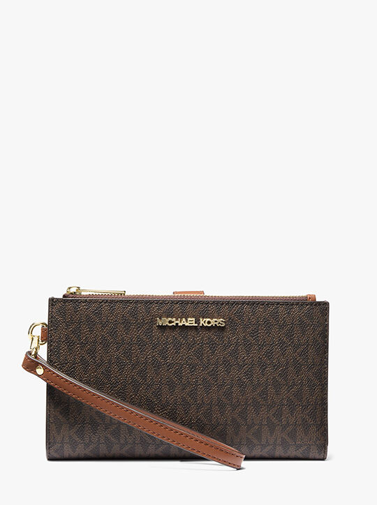 Jet Set Travel Signature Logo Smartphone Wallet michael kors jet set travel signature logo smartphone wallet