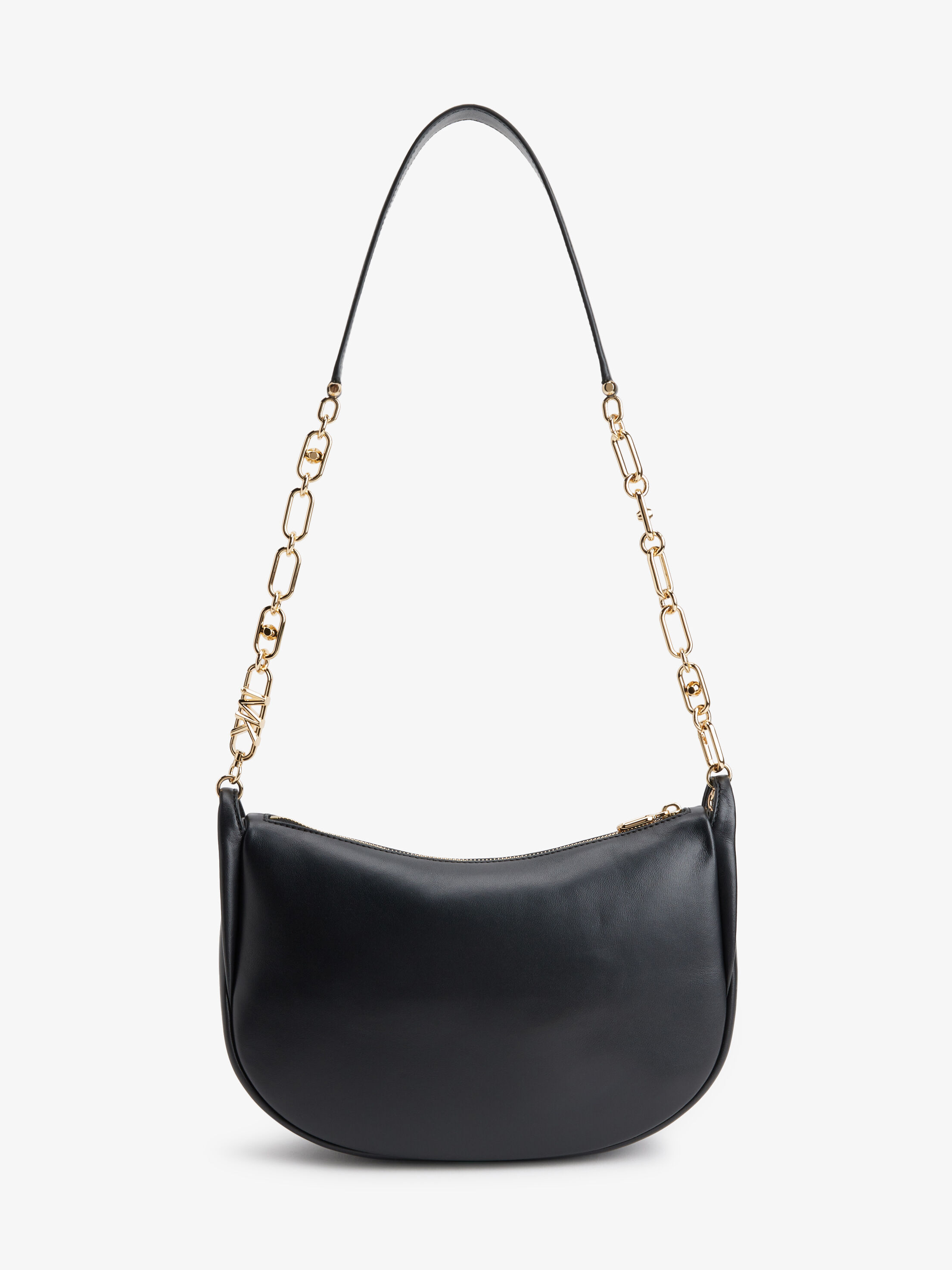 Kendall Large Leather Messenger Bag, BLACK | Michael Kors KWT