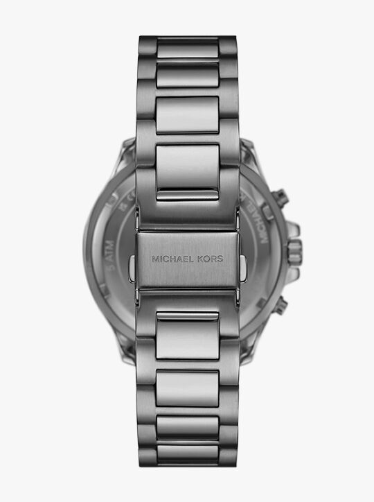Oversized Sage Gunmetal Watch michael kors oversized sage gunmetal watch