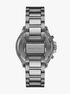 Oversized Sage Gunmetal Watch michael kors oversized sage gunmetal watch