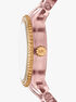 Ritz Pavé Pink-Tone and Acetate Watch michael kors ritz pav pink tone and acetate watch