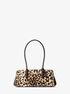 michael kors laila small leopard print calf hair shoulder bag
