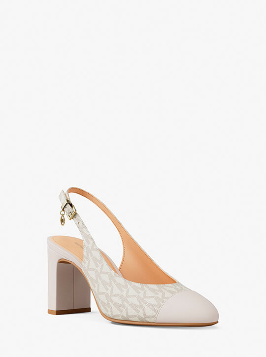 Piper Flex Signature Logo Slingback Pump michael kors piper flex signature logo slingback pump