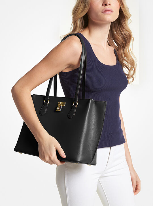 michael kors ruby large saffiano leather tote bag