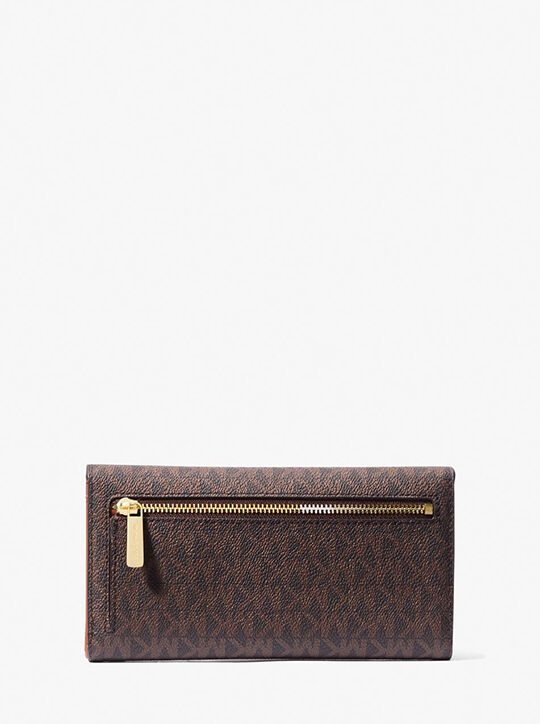 Jet Set Large Logo Trifold Wallet michael kors jet set large logo trifold wallet