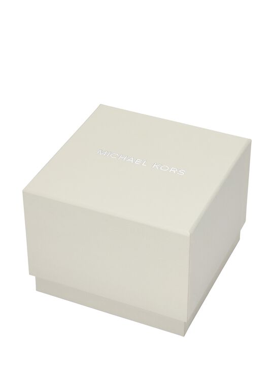 Lexington Brushed Gold-Tone Watch Gift Set michael kors lexington brushed gold tone watch gift set