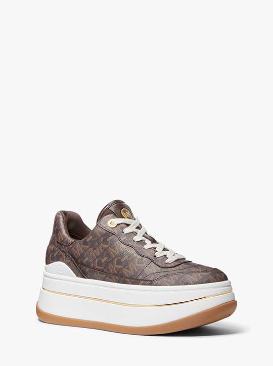 Hayes Empire Signature Logo Platform Sneaker michael kors hayes empire signature logo platform sneaker