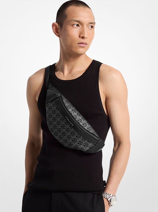 michael kors hudson empire monogram sling pack