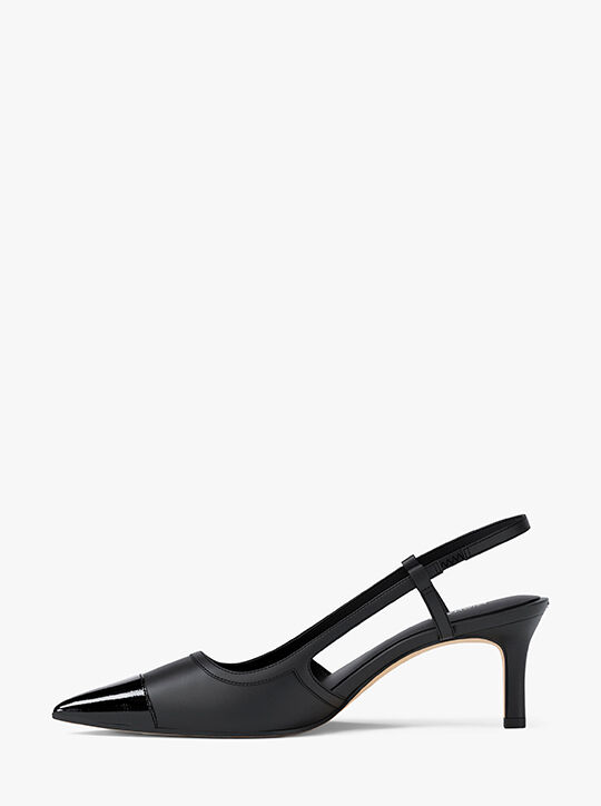 Alora Leather Slingback Pump michael kors alora leather slingback pump
