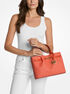 michael kors carson medium signature logo satchel