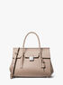 Campbell Medium Pebbled Leather Satchel michael kors campbell medium pebbled leather satchel