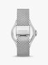 michael kors lennox pav  silver tone mesh watch