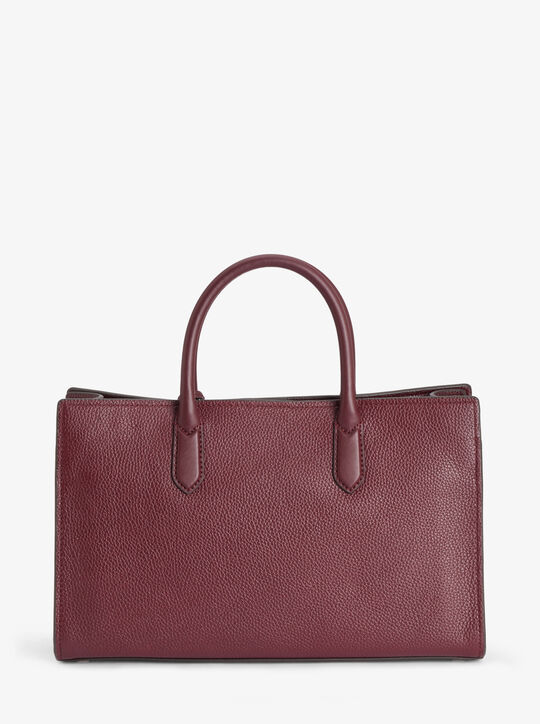 michael kors حقيبة سكارليت متوسطة الحجم من الجلد اللامع بنقشة جلد التمساح