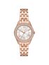 michael kors mini harlowe pav  rose gold tone watch