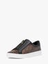 michael kors keaton signature logo zip up sneaker