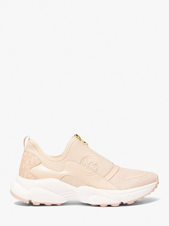 michael kors sami scuba and mesh zip up trainer