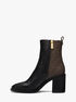 Regan Leather and Signature Logo Boot michael kors regan leather and signature logo boot