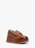 Indy Burnished Leather Platform Loafer michael kors indy burnished leather platform loafer