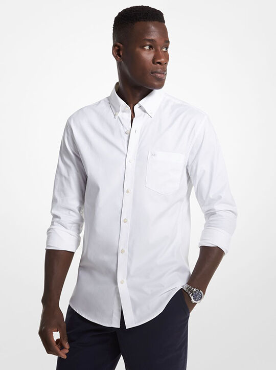 Slim-Fit Linen Shirt michael kors slim fit linen shirt