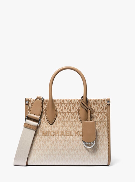 Mirella Small Ombré Signature Logo Crossbody Bag, HUSK | Michael
