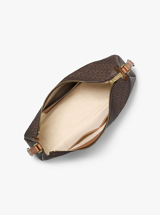 michael kors nolita medium signature logo shoulder bag