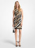 Studded Tiger Jacquard Mini Dress michael kors studded tiger jacquard mini dress