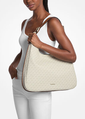 michael kors nolita large signature logo shoulder bag