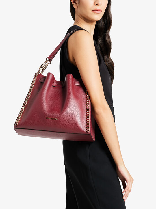 Mina Large Chain Shoulder Bag michael kors mina large chain shoulder bag