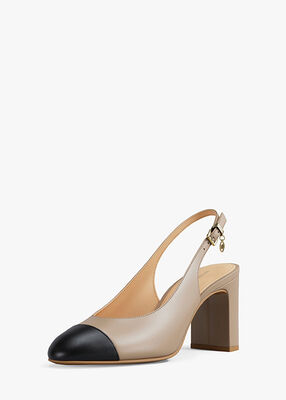michael kors piper flex leather slingback pump