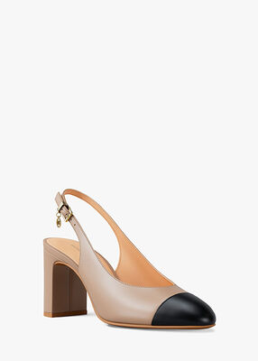 michael kors piper flex leather slingback pump