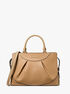 michael kors enzo medium leather satchel