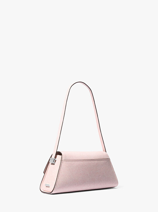 حقيبة كتف لرأس السنة القمرية الجديدة جلدية متوسطة الحجم بطبعة جينز michael kors حقيبة كتف لرأس السنة القمرية الجديدة جلدية متوسطة الحجم بطبعة جينز