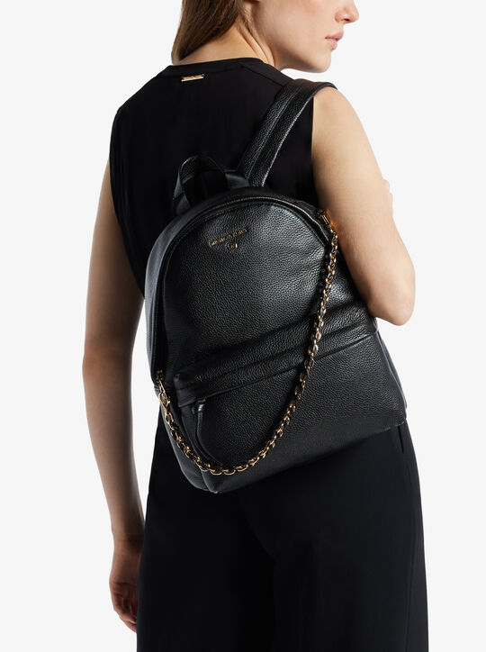 Slater Medium Pebbled Leather Backpack michael kors slater medium pebbled leather backpack